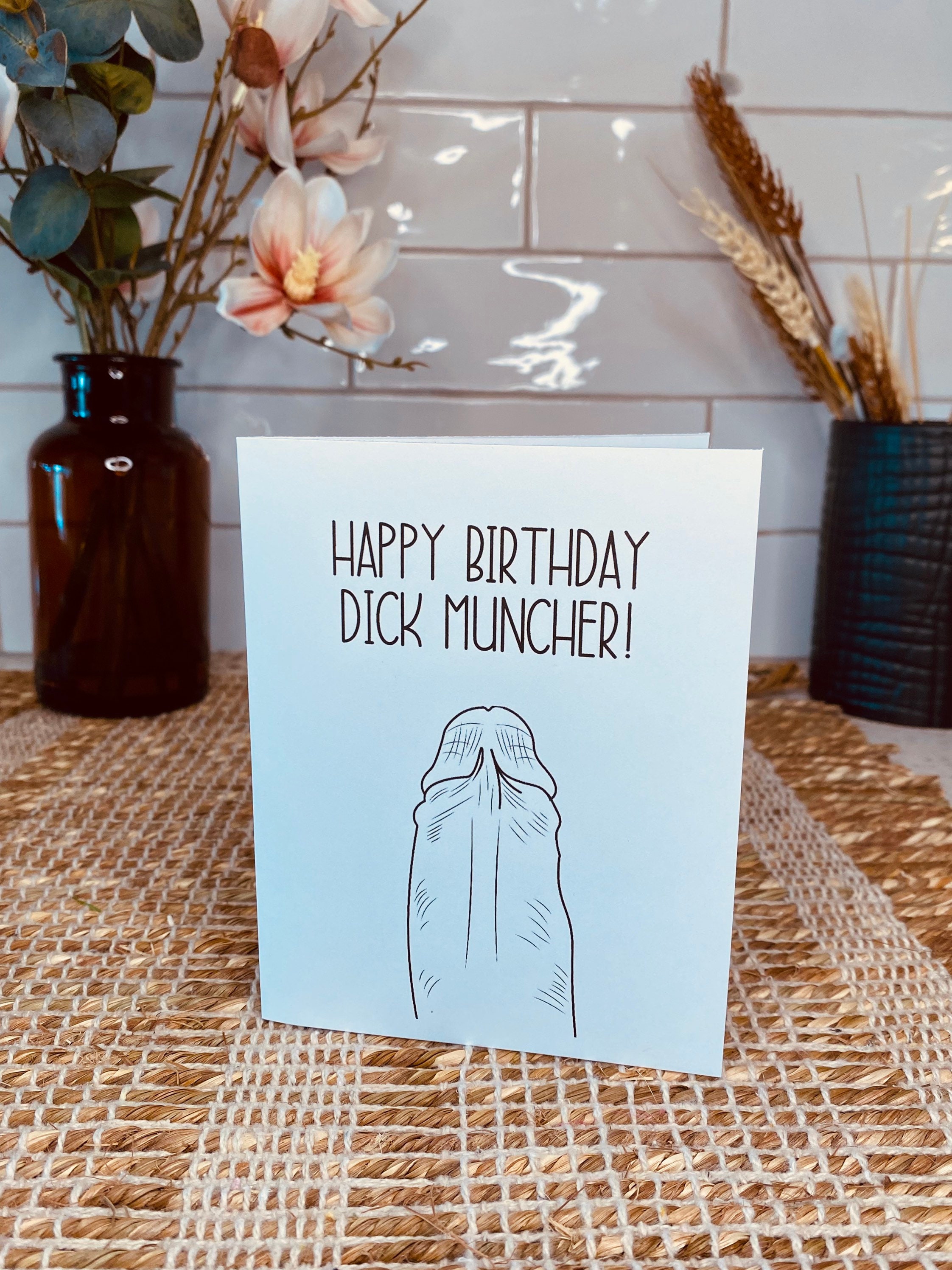 Funny Dirty Birthday Card / Naughty Happy Birthday / Happy | Etsy
