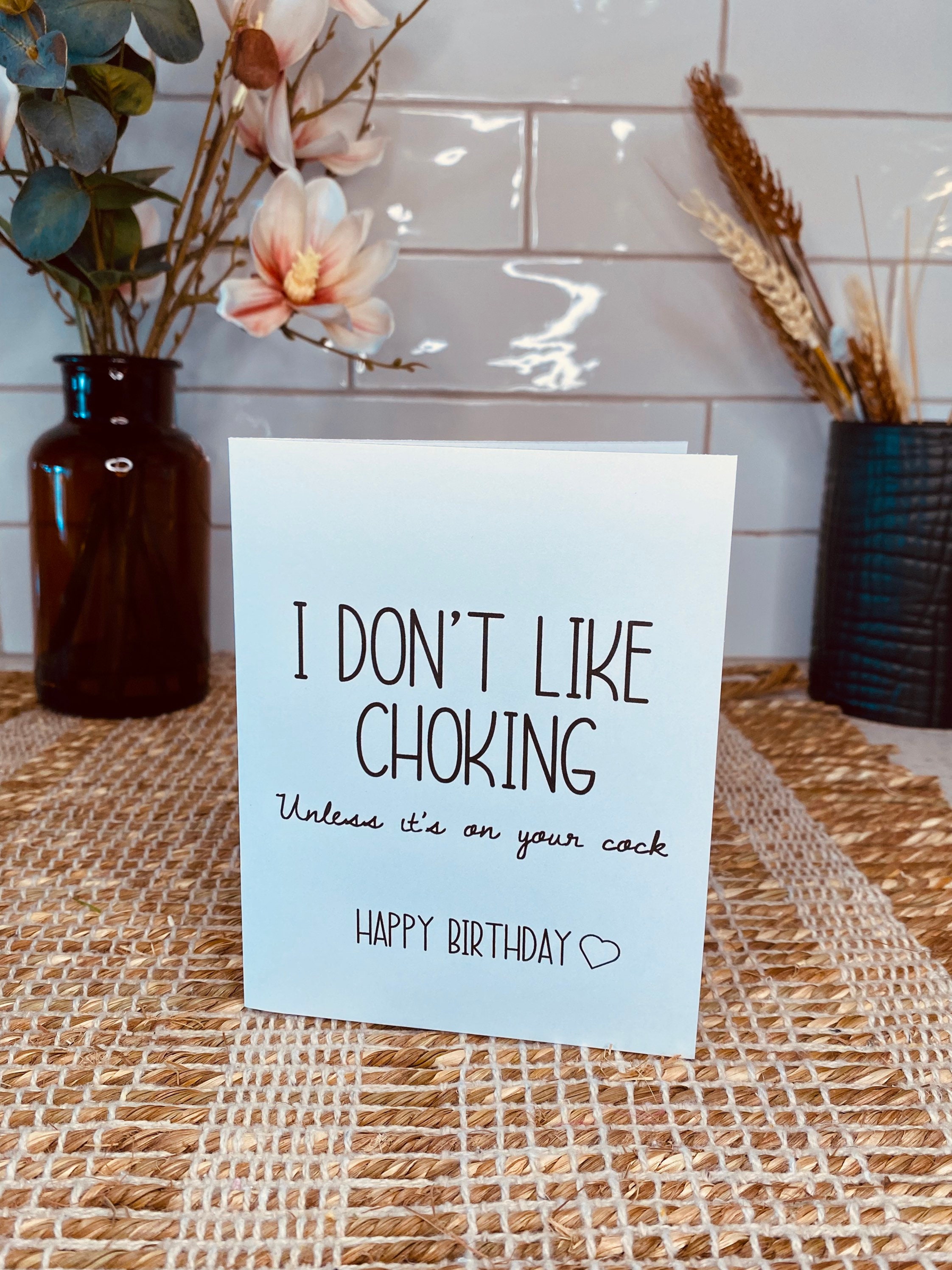 Funny Dirty Birthday Card For Him Naughty Happy Birthday I Etsy