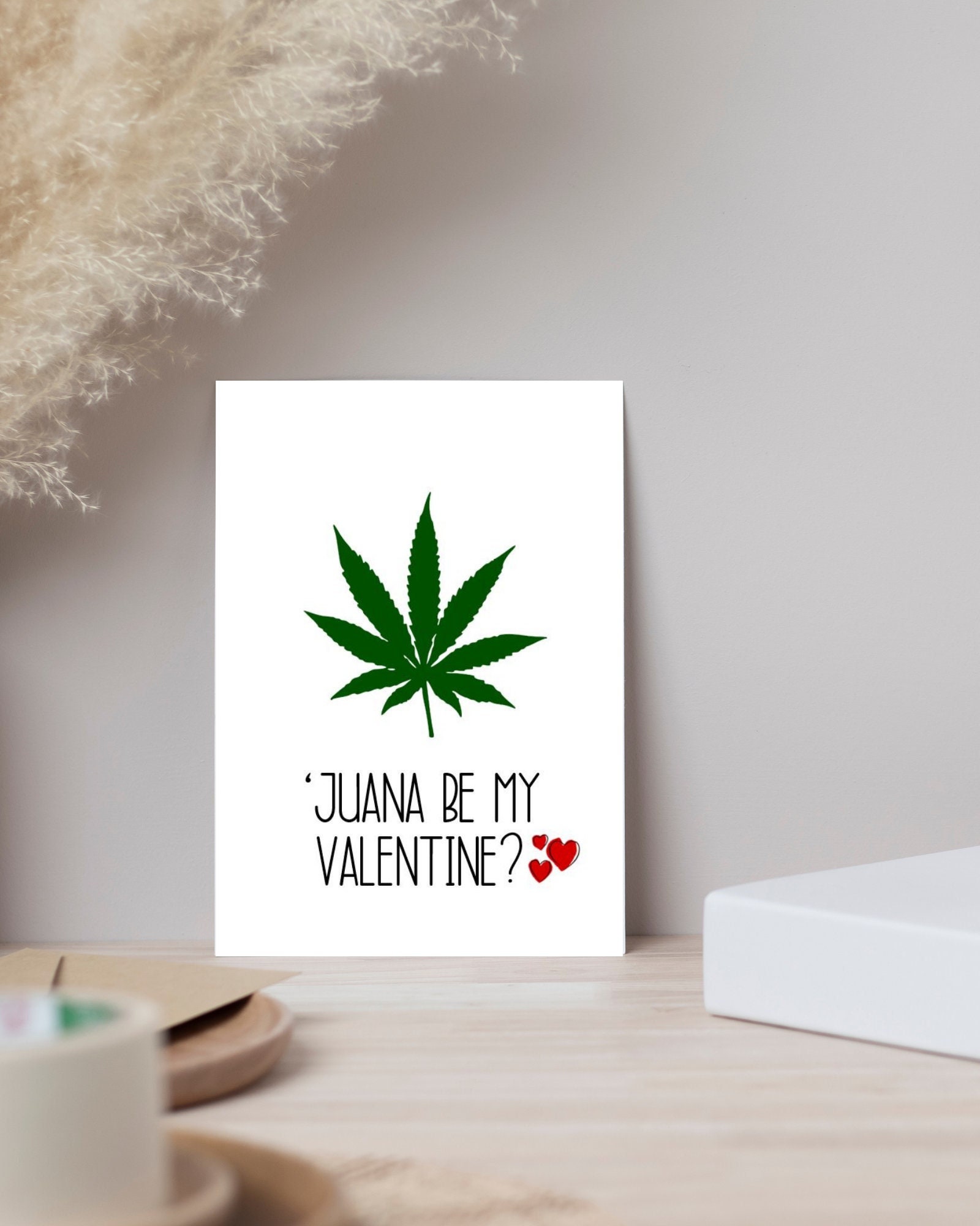 Funny 420 Valentine's Day Card for Him for Her Happy - Etsy India