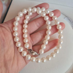 Echte Japanse AKOYA PARELKETTING オーロラHoge kwaliteit 8-8,5 mm