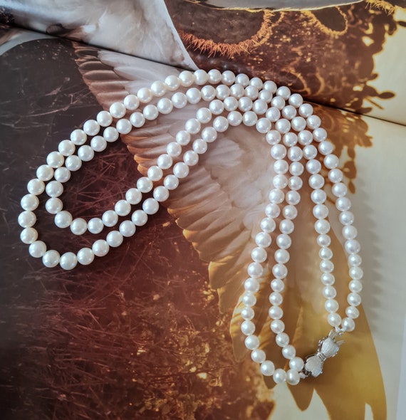 Genuine Japanese Biwa Lake Freshwater Pearls Double S… - Gem