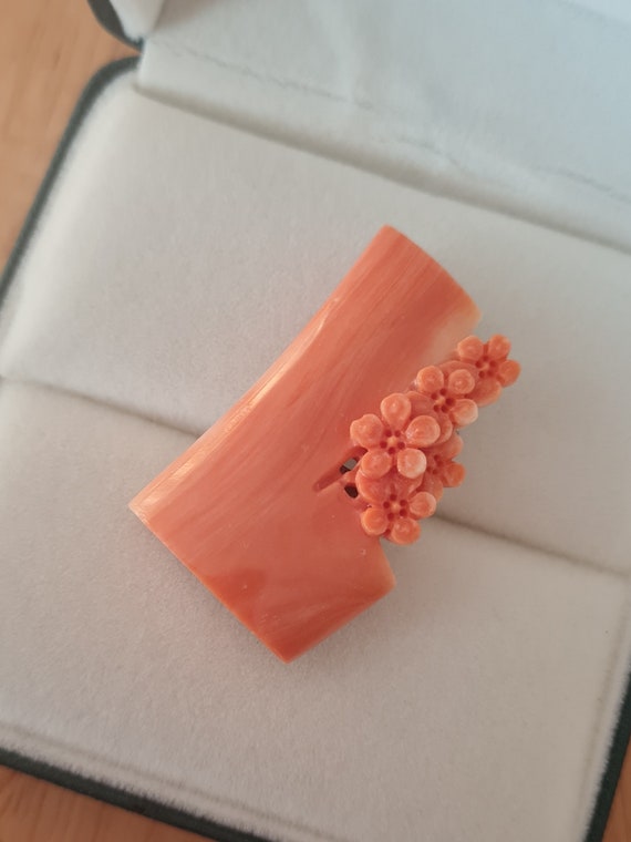 Vintage Japanese Genuine Momo Coral Traditional P… - image 1