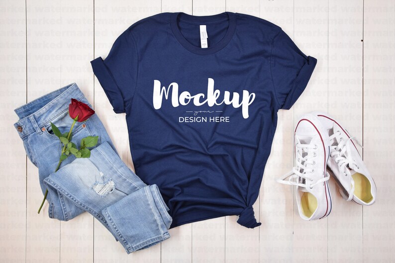 Download Navy Tshirt Mock up Bundle Shirt Mockup Bundle Blue Shirt ...