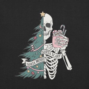 Merry & Scary T-shirt for Christmas or Halloween