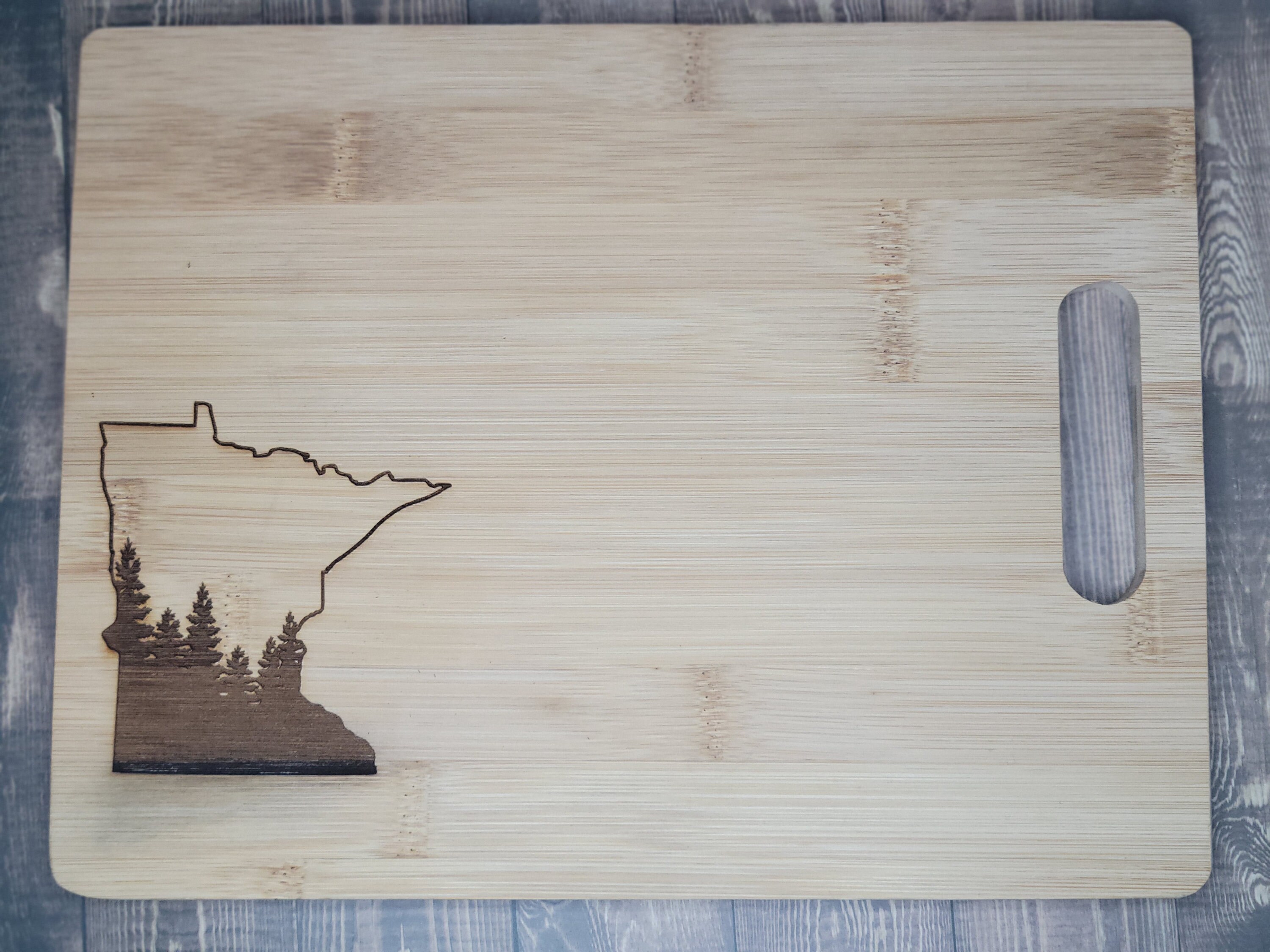 Minnesota State Engraved Cutting Board Etsy
