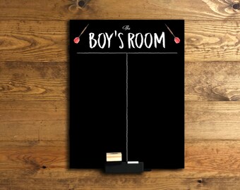 Personalised "Scoreboard" Chalkboard, available in various sizes, with or without Accessories