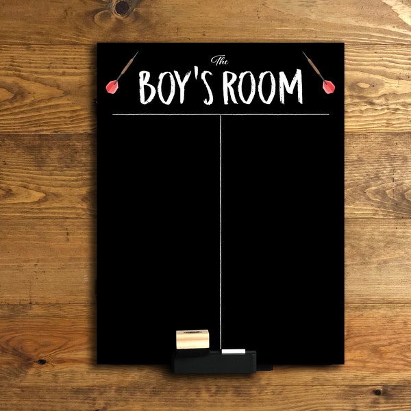 Personalised "Scoreboard" Chalkboard, available in various sizes, with or without Accessories