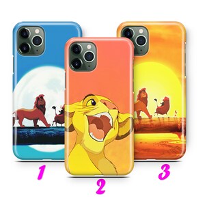 LiON KiNG 4 iPhone 11 12 13 14 15 16 Pro / Max / Mini / Plus Case Cover inspired Disney Cartoon Simba Timon Pumba Hakuna Matata Scar Zazoo