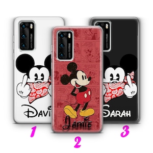 IL TUO NOME MiCKEY 2 HUAWEI P9 P10 P20 P30 P40 Lite Pro Plus LG G5 G6 Custodia Cover Personalizzabile Personalizzabile Personalizzata Lettere Personalizzate