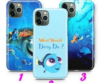 FiNDING NeMO DoRY 1 iPhone 11 12 13 14 15 16 17 Pro Max Mini Plus Air Case Cover inspired Disney Cartoon Clownfish Sea Ocean Turtles Shark