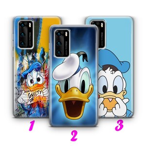 DONALD DUCK 9 Custodia Huawei P9 P10 P20 P30 P40 Lite Pro Plus LG G5 G6 ispirata al cartone animato Disney Paperina Topolino Coppia Amore