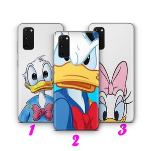 DONALD DUCK 5 Phone Case Cover For MANY VARiOUS Samsung Galaxy Models inspired Disney Cartoon Daisy Duck Mickey Mouse Couple Love Cute