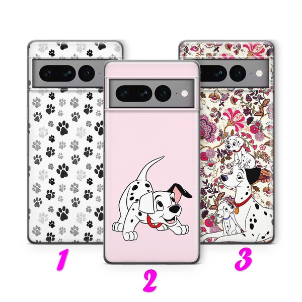 101 Dalmatians 2 Phone Case Cover For Google Pixel 7 7A 7 Pro 8 Pro Models inspired by Disney Cartoon Spots Dogs Paws Cruella De Vil