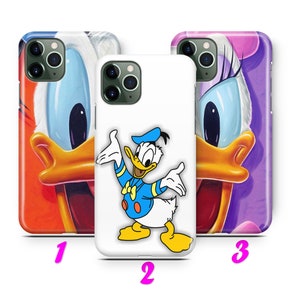 DONALD DUCK 4 Custodia per iPhone 11 12 13 14 15 16 Pro / Max / Mini / Plus ispirata al cartone animato Disney Paperina Topolino Coppia Amore Carino
