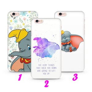 DUMBO 2 iPhone 4 5 SE 1 2 3 Gen 6 7 8 X s Max plus XR Custodia sottile ispirata al cartone animato Disney Big Ears Flying Elephant Circus Mouse