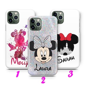 IL TUO NOME MiNNIE 1 iPhone 11 12 13 14 15 16 Pro / Max / Mini / Plus Custodia Cover Personalizzata Personalizzabile Personalizzabile Personale Personalizzato