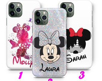 YOUR NAME MiNNIE 1 iPhone 11 12 13 14 15 16 Pro / Max / Mini / Plus Case Cover Custom Customizable Customisable Personal Personalised