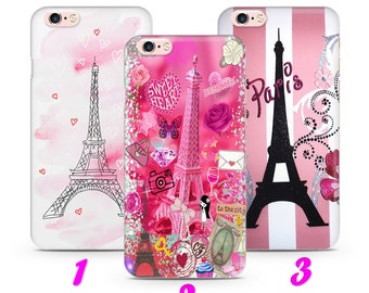 PARIS 2 iPhone 4 5 SE 1 2 3 Gen 6 7 8 X s Max plus XR Thin Case Cover Eiffel Tower City Of Love France Capital of Romance Travel Destination