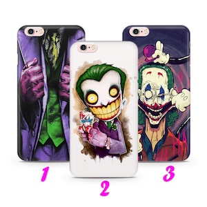 THE JoKER 1 iPhone 4 5 SE 1 2 3 Gen 6 7 8 X s Max plus XR Custodia sottile ispirata al vecchio personaggio dei cartoni animati Storia del film Divertente Spaventoso Pazzo