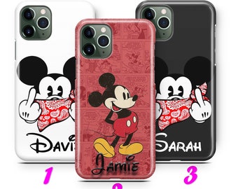 Your Name Mickey 2 Iphone 11 12 13 Pro Max Mini Case Etsy Ireland