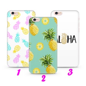 PiNEAPPLE 3 iPhone 4 5 SE 1 2 3 Gen 6 7 8 X s Max plus XR Dünne Gehäusedeckel Sunny Sweet Sommer Obst Trendy Fashion Palme Pina Colada