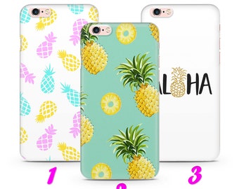 PiNEAPPLE 3 iPhone 4 5 SE 1 2 3 Gen 6 7 8 X s Max plus XR Dünne Gehäusedeckel Sunny Sweet Sommer Obst Trendy Fashion Palme Pina Colada