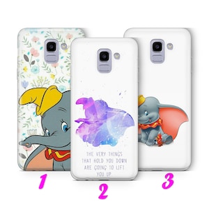 Custodia per telefono DUMBO 2 per Samsung A3 A5 A6 A7 A8 J3 J5 J6 J7 ispirata ai modelli Disney Cartoon Big Ears Flying Elephant Circus Mouse