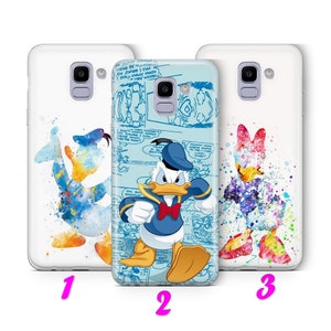 DONALD DUCK 6 Custodia per telefono Samsung A3 A5 A6 A7 A8 J3 J5 J6 J7 Modelli ispirati Disney Cartoon Daisy Duck Topolino Coppia Carino