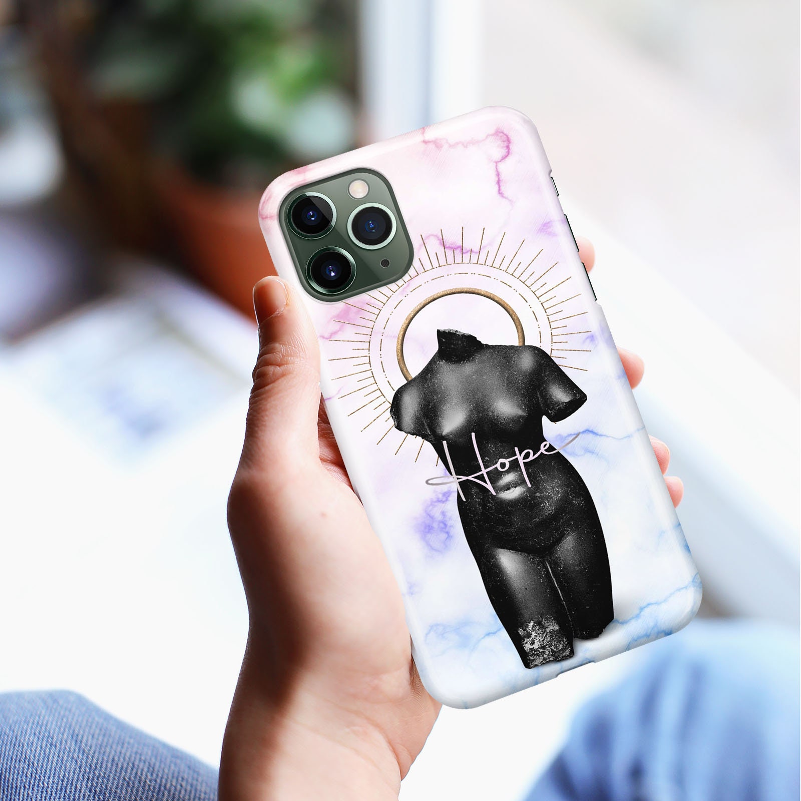 Custodia Per IPhone 14 Pro In Marmo Viola, Cover Personalizzata Con Motivo In Pietra Unica Per 15 Plus, 13, 12, 11, Samsung S22, S21 FE - Italia - Foto 2