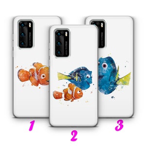 FINDING NeMO Dory 3 HUAWEI P9 P10 P20 P30 P40 Lite Pro Plus LG G5 G6 Hülle inspiriert von Disney Cartoon Clownfisch Meer Schildkröte Hai