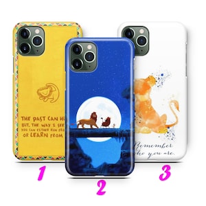 LiON KiNG 2 iPhone 11 12 13 14 15 16 Pro / Max / Mini / Plus Case Cover inspired Disney Cartoon Simba Timon Pumba Hakuna Matata Scar Zazoo