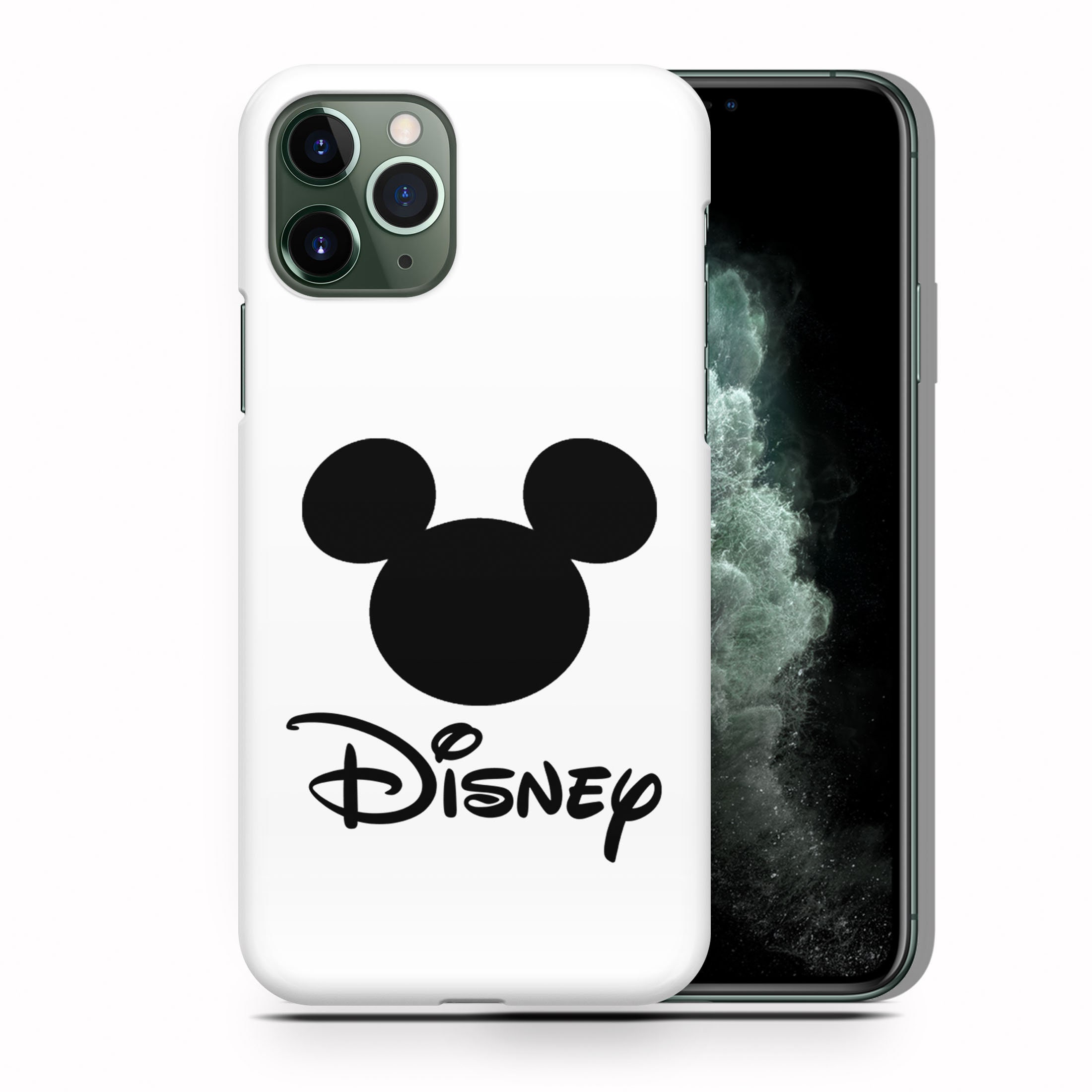 Mickey Mouse And Minnie Mouse Disney Kissing On Galaxy Nebula iPhone 11 Case