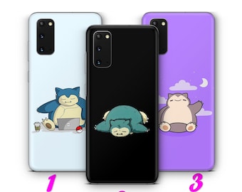 Snorlax 3 Handytasche für Samsung Galaxy S21 S22 S23 S24 S25 FE S26 Plus Ultra Edge Rand Cartoon Charakter von Ball Fight Hero