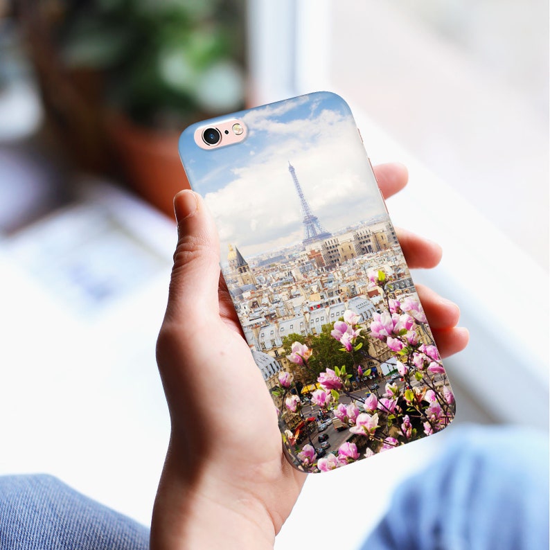 PARIS 3 iPhone 4 5 SE 1 2 3 Gen 6 7 8 X s Max plus XR Thin Case Cover Eiffel Tower City Of Love France Capital of Romance Travel Destination image 8