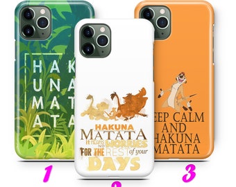 LiON KiNG 6 iPhone 11 12 13 14 15 16 17 Pro Max Mini Plus Air Case Cover inspired Disney Cartoon Simba Timon Pumba Hakuna Matata Scar Zazoo