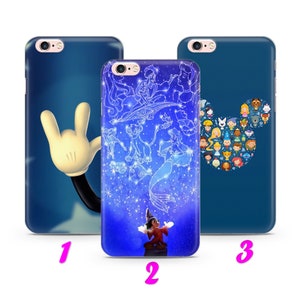 Custodia sottile per iPhone 4, 5, SE, 1, 2, 3, 6, 7, 8, X, s, Max, plus, XR, ispirata al cartone animato Disney Minnie Mouse, Pluto, Disneyland Castle