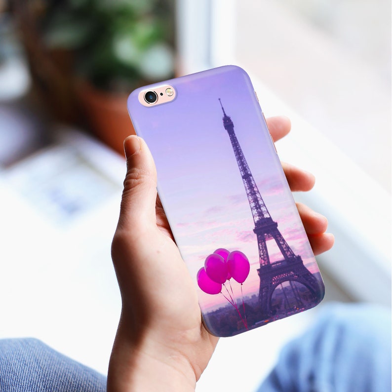 PARIS 3 iPhone 4 5 SE 1 2 3 Gen 6 7 8 X s Max plus XR Thin Case Cover Eiffel Tower City Of Love France Capital of Romance Travel Destination image 4