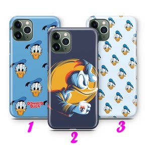 Custodia per iPhone 11 12 13 14 15 16 Pro / Max / Mini / Plus DONALD DUCK 7 ispirata al cartone animato Disney Paperina Topolino Coppia Amore Carino