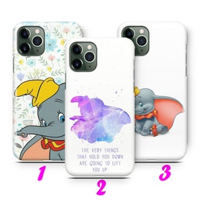 Custodia DUMBO 2 per iPhone 11 12 13 14 15 16 Pro / Max / Mini / Plus ispirata al CARTOON DISNEY Big Ears Flying Elephant Circus Mouse