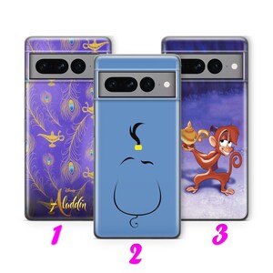 ALADDIN 1 Phone Case Cover For Google Pixel 6 6A 7 7A 8 8A 9 9A Pro XL inspired by Disney Cartoon Aladin Alladin Genie Magic Lamp Carpet