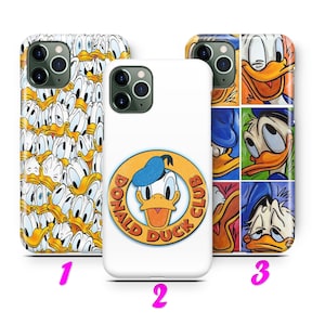 DONALD DUCK 3 Custodia per iPhone 11 12 13 14 15 16 Pro / Max / Mini / Plus ispirata al cartone animato Disney Paperina Topolino Coppia Amore Carino