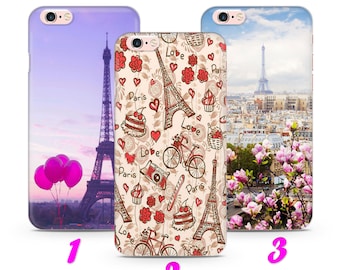 PARIS 3 iPhone 4 5 SE 1 2 3 Gen 6 7 8 X s Max plus XR Thin Case Cover Eiffel Tower City Of Love France Capital of Romance Travel Destination