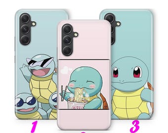 Cover per telefono Squirtle 2 per Samsung A14 A15 A16 A17 A25 A26 A34 A35 A36 A37 A54 A55 A56 A57 A72 A73 + altri modelli con il personaggio