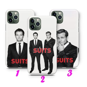 SUiTS iPhone 11 12 13 14 15 16 Pro / Max / Mini / Plus Case Cover American TV Series Harvey Specter Mike Ross Louis Litt Law Firm Lawyers