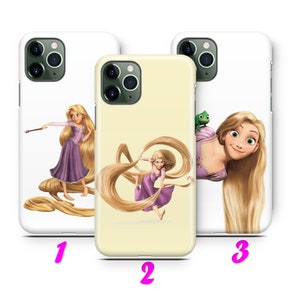TANGLED 1 iPhone 11 12 13 14 15 16 Pro / Max / Mini / Plus Case Cover inspired Disney Cartoon Princess Rapunzel Flynn Rider Pascal Maximus