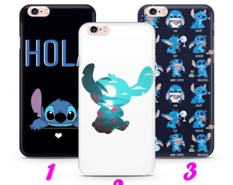 LiLO and STiTCH 3 iPhone 4 5 SE 1 2 3 Gen 6 7 8 X s Max plus XR Thin Case Cover inspired by Disney Cartoon Aloha Ohana Hawaii Nani Cute 626