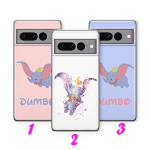 Custodia per telefono DUMBO 1 per Google Pixel 6 6A 7 7A 8 8A 9 9A Pro XL ispirata al cartone animato Disney con grandi orecchie, elefante volante, topo da circo