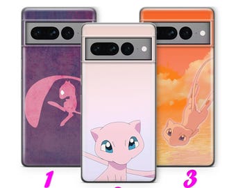 Mew 3 Phone Case For Google Pixel 6 6A 7 7A 8 8A 9 9A 10 Pro XL Cartoon Character Hero From Ball Fight Figure Hero Animal