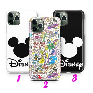 DISNEY 1 iPhone 11 12 13 14 15 16 Pro / Max / Mini / Plus Case Cover inspired by Disney Characters Disneyland Castle Mickey Minnie Mouse