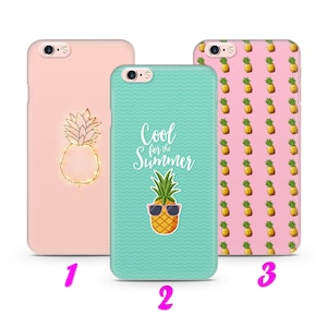 PiNEAPPLE 4 iPhone 4 5 SE 1 2 3 Gen 6 7 8 X s Max plus XR Dünne Hülle Hülle Sunny Sweet Sommer Obst Trendy Fashion Palme Pina Colada